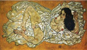 "Reclining Woman" by Egon Schiele. 